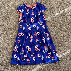 Blue floral dress
